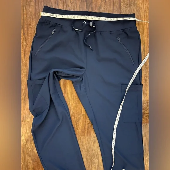 Med Couture Blue Cargo Pants Elastic Waist - Picture 8 of 8